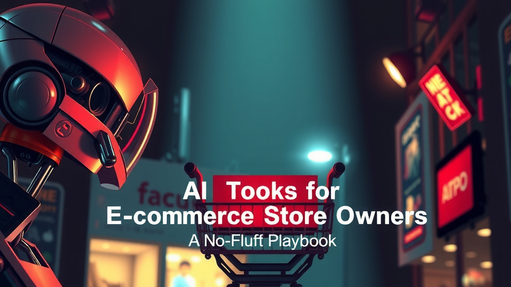 AI Tools for E-commerce Store Owners: A No-Fluff Playbook